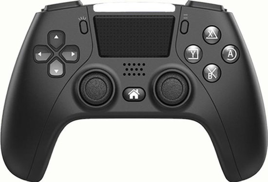 draadloze controller – 2 vibratiemotoren geschikt voor Playstation 4 – zwart / wit