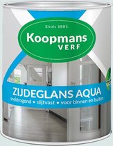 Koopmans Zijdeglans Aqua | 750 ML | Wit | Zijgeglans | Waterverdunbaar | Dekkend | Sneldrogend | Duurzaam | Aflak | Klusverf