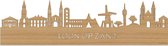 Skyline Loon op Zand Bamboe hout - 120 cm - Woondecoratie design - Wanddecoratie - WoodWideCities