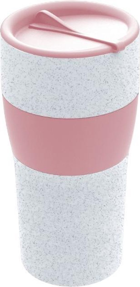 Herbruikbare Koffiebeker met Deksel, 0.7 L, Organic Roze - Koziol | Aroma To Go XL
