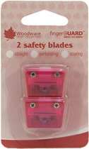 Woodware Reservemesjes - 2 Straight safety blades - For mini trimmer T400
