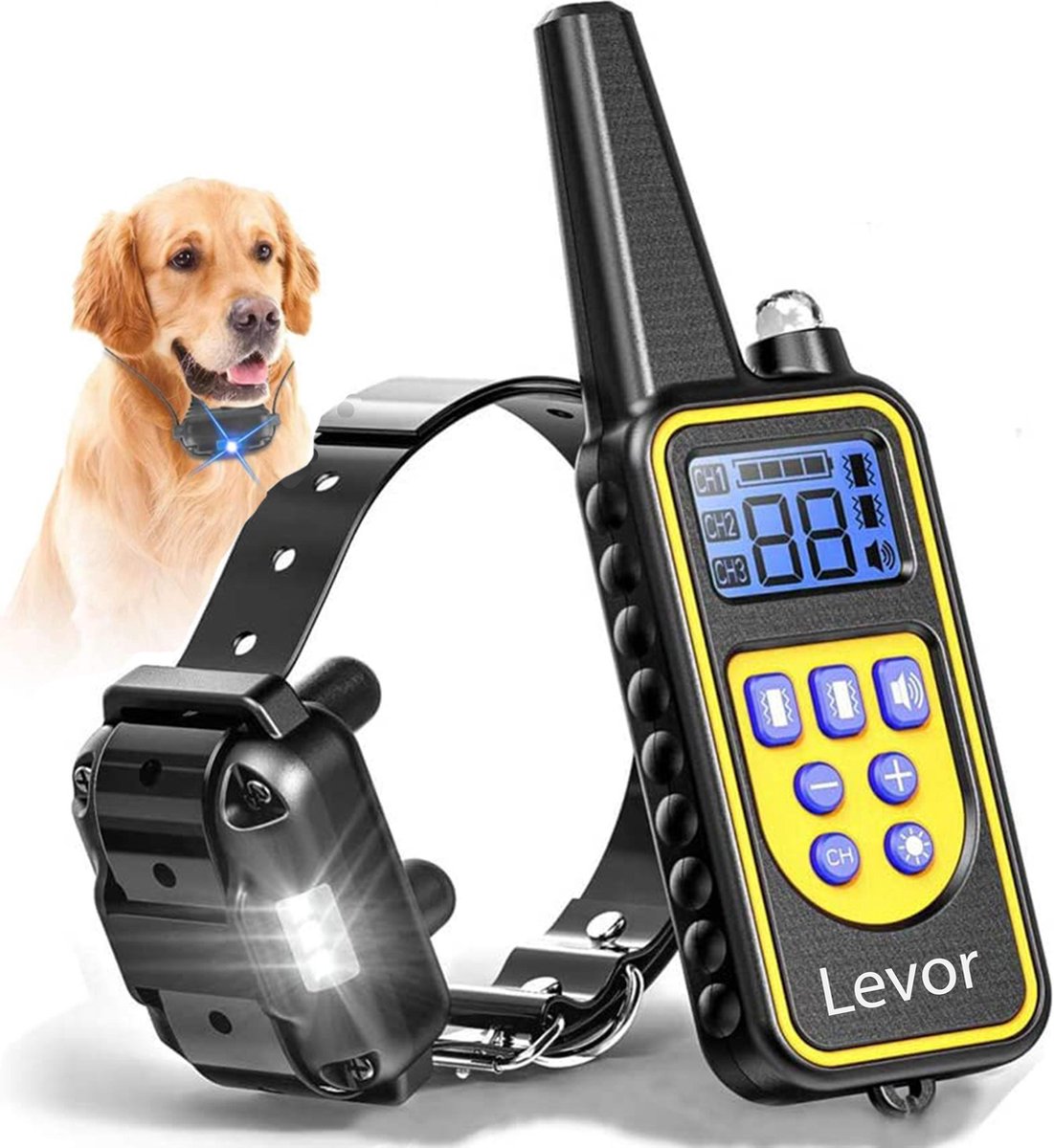 Levor® Anti Blafband voor Kleine en Grote Honden Trainingshalsband Regenbestendig...