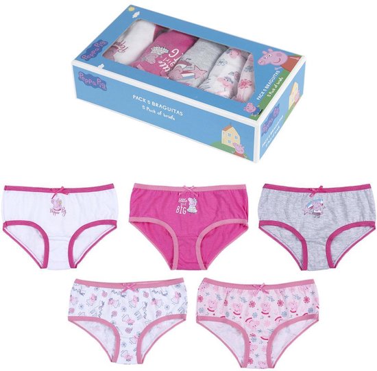 Peppa Pig - meisjes - kleuter/kinder - 5x slips/ondergoed - in Peppa  cadeaubox - maat... | bol.com