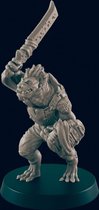 3D Printed Miniature - Gnoll Warrior - Dungeons & Dragons - Beasts and Baddies KS