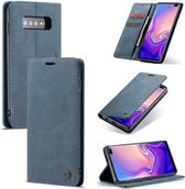 Samsung Galaxy S10 Plus Casemania Hoesje Shadow Gray - Portemonnee Book Case