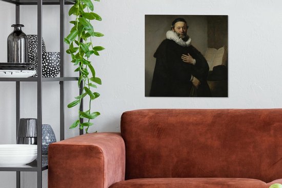 Peintures sur toile - Johannes Wtenbogaert - peinture de Rembrandt van Rijn - 50x50 cm - Décoration murale