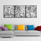 Picasso - Guernica metalen wand decor, origineel schilderij van Pablo Picasso, kubieke artefact, 3D metalen wanddecoratie (63 "x 24"/159x60cm) 3st