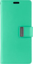 Samsung Galaxy S20 Ultra Hoesje - Goospery Rich Diary Case - Hoesje met Pasjeshouder - Turquoise