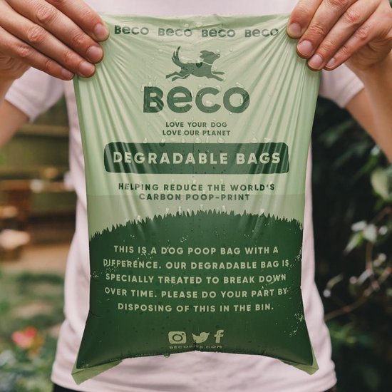 Beco Hondenpoep Zakjes met Mint Geur - Rollen van 15 zakjes - 60 zakjes
