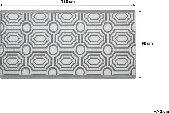 Beliani BIDAR - Beliani' extérieur - Grijs - Polypropylène