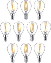 10 stuks Philips led filament kogellamp E14 3.2W DimTone Cri90