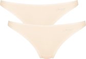 Sloggi Women GO Mini (2-pack) - dames slip - beige - Maat: XL