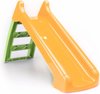 Kleine glijbaan met wateraansluiting oranje en groen 120 cm – peuterglijbaan Léo