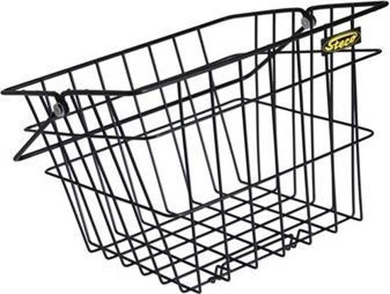 Metalen Fietsmand Voor Achterop De Fiets - Groot En Waterdicht Met Reflecterende Details Voor Honden Boodschappen En Schooltassen