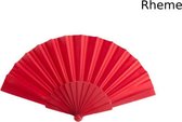 Spaanse Waaier - Handwaaier - Zomers - 23 cm - Rood - Rheme