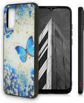 Samsung Galaxy A52 & A52S Hoesje met Vlinder Print - Siliconen Back Cover