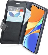 Azuri walletcase - magnetic closure & 3 cardslots - Xiaomi Redmi 9C - Zwart