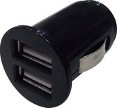 Grab 'n Go 12V USB head (excl USB cable) met 2 USB poorten - 2,1 Amp - zwart
