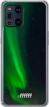 6F hoesje - geschikt voor OPPO Find X3 Pro -  Transparant TPU Case - Northern Lights #ffffff