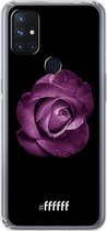 6F hoesje - geschikt voor OnePlus Nord N10 5G -  Transparant TPU Case - Purple Rose #ffffff