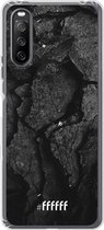 6F hoesje - geschikt voor Sony Xperia 10 III -  Transparant TPU Case - Dark Rock Formation #ffffff
