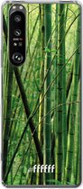 6F hoesje - geschikt voor Sony Xperia 1 III -  Transparant TPU Case - Bamboo #ffffff