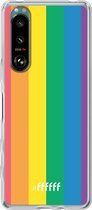 6F hoesje - geschikt voor Sony Xperia 5 III -  Transparant TPU Case - #LGBT #ffffff
