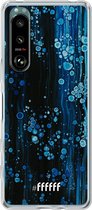 6F hoesje - geschikt voor Sony Xperia 5 III -  Transparant TPU Case - Bubbling Blues #ffffff