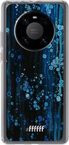 6F hoesje - geschikt voor Huawei P40 Pro -  Transparant TPU Case - Bubbling Blues #ffffff