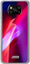 6F hoesje - geschikt voor Xiaomi Poco X3 Pro -  Transparant TPU Case - Light Show #ffffff