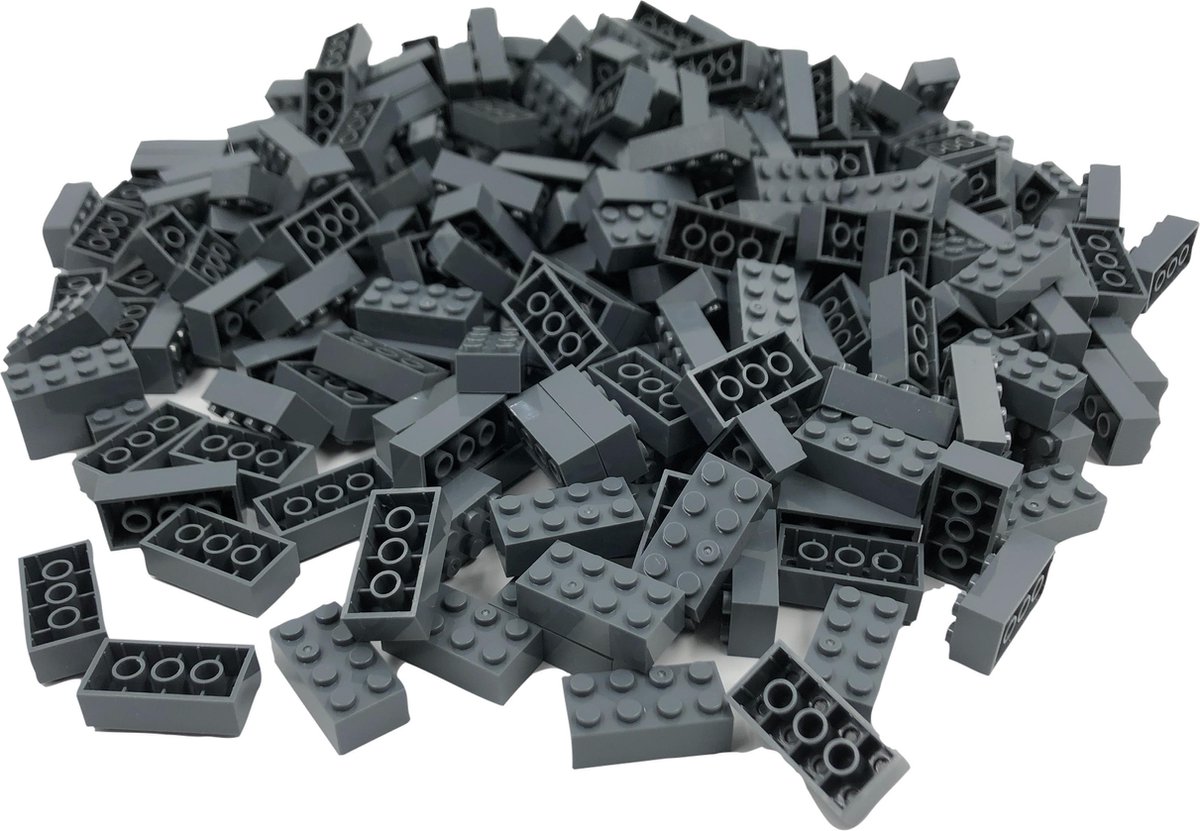 100 Bouwstenen 2x4 | Donkergrijs | compatibel met Lego | SmallBricks