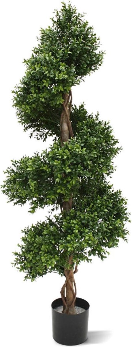 maxifleur Kunstplanten Buxus deluxe spiraal kunstplant 140cm - UV bestendig Groen