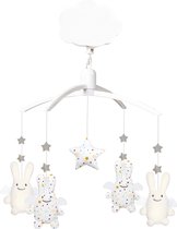 Mobile musical Angel Lapin Etoiles Luxe French Chic de TROUSSELIER