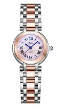 Longbo - Meibin - Dames Horloge - Zilver/Rosé/Roze - Ø 27mm