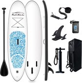 Funwater Feath-R-Lite SUP board - Lichtblauw - Opblaasbaar - Ideaal beginnersboard - Compleet pakket - Verkrijgbaar in 5 kleuren