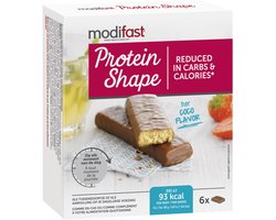 12x Modifast ProtiPlus Reep Chocolade-Kokos 6 x 27 gr