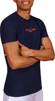 Cavallaro Napoli - Heren T-Shirt - EK 21 Tee - Donkerblauw/Oranje - Maat S