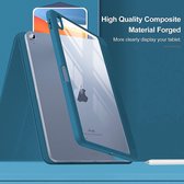 HB Hoes Geschikt voor Apple iPad Air 2022 & Apple iPad Air 2020 (10.9 inch) Blauw - Shockproof Tri Fold Tablet Case - Smart Cover