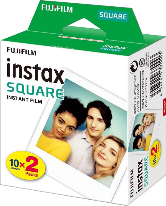 Fujifilm Instax Square Film - Wit kader - 4 x 10 stuks