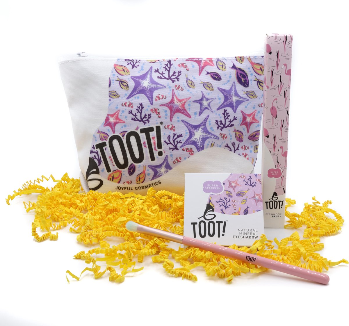 Goedkoopste TOOT! Natuurlijke Kinder Make up Set - Zeester - Oogschaduw, Kwast, Make up Tasje