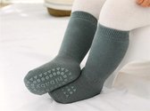 Baby sokken - Verdikte baby sokken - Antislip sokken - Licht Groen Maat: M