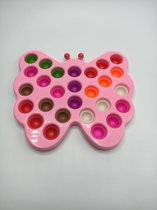 Simple dimple XL vlinder-Roze -multikleuren-pop-it-speelgoed