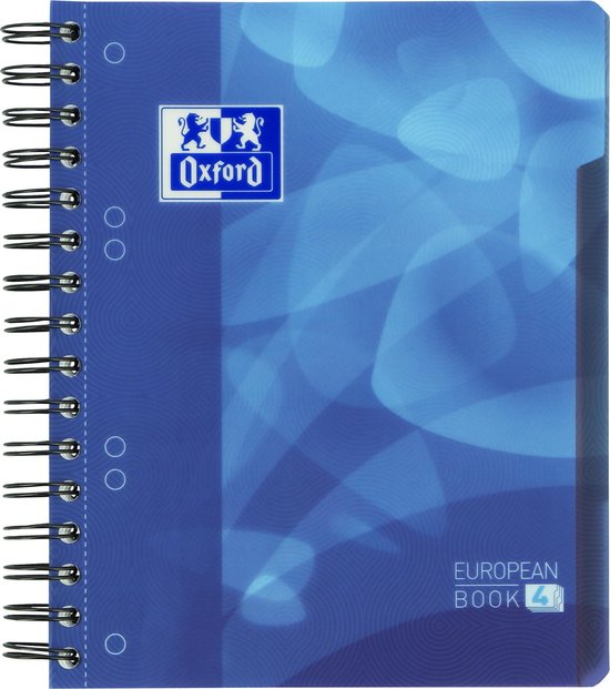 Oxford School Projectbook - Cahier scolaire - A5 + - Doublé - 6 trous - 240  pages - bleu | bol.com