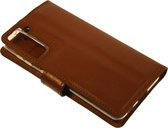 Made-NL Samsung Galaxy S21 Handgemaakte book case groen leer  hoesje