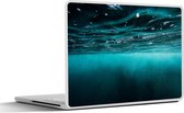 Laptop sticker - 14 inch - Zee - Onderwater - Blauw - 32x5x23x5cm - Laptopstickers - Laptop skin - Cover