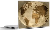 Laptop sticker - 11.6 inch - Wereldkaart - Wereldbol - Vintage - 30x21cm - Laptopstickers - Laptop skin - Cover