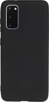 Solid hoesje Geschikt voor: Samsung Galaxy Note 10 Lite 2020 Soft Touch Liquid Silicone Flexible TPU Rubber - Zwart