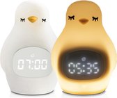 Pinguïn Slaapwekker - Kinderwekker - Slaapwekker  - Baby Nachtlampje - Nachtlamp voor kinderen - Inclusief USB-laadkabel - Babykamer - Kinderkamer