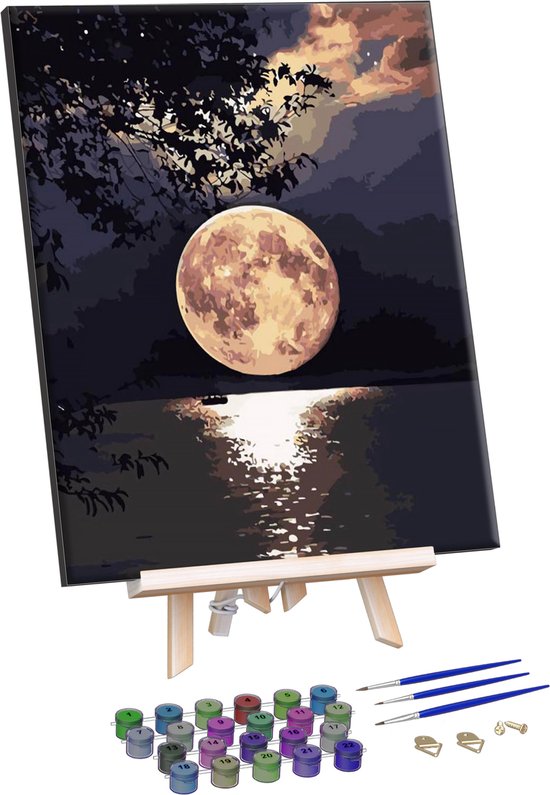 Rubye® Schilderen Op Nummer Volwassenen – Volle Maan