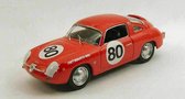 The 1:43 Diecast Modelcar of the Fiat Abarth 1000 Coupe Zagato #80 Winner of the Rally Sebring of 1961. The drivers were Glertz and Liess. The manufacturer of the scalemodel is Best Models. This model is only available online
